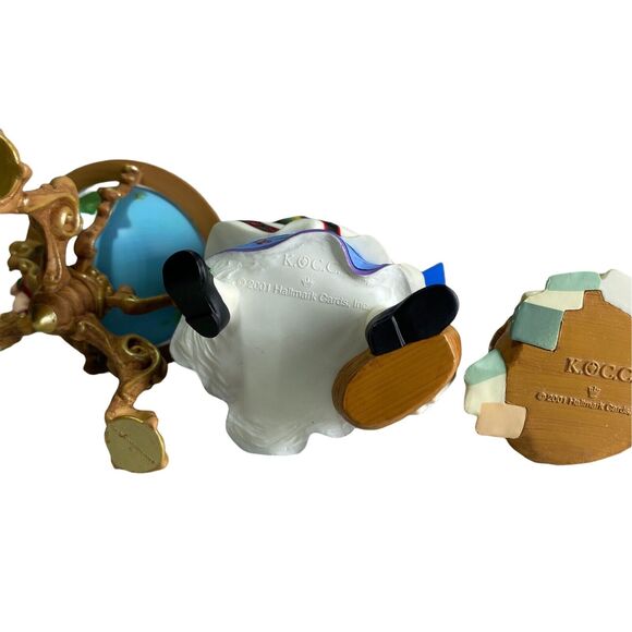 Hallmark 2001 Lettera Globus & Mrs Claus Ornament Club Set – 3 Pieces w/Box - Picture 7 of 10